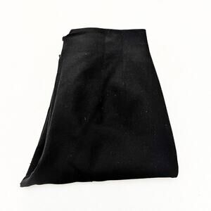 Zara High Rise Pleated Black Dress Slack Cropped Pants Straight Leg Size L